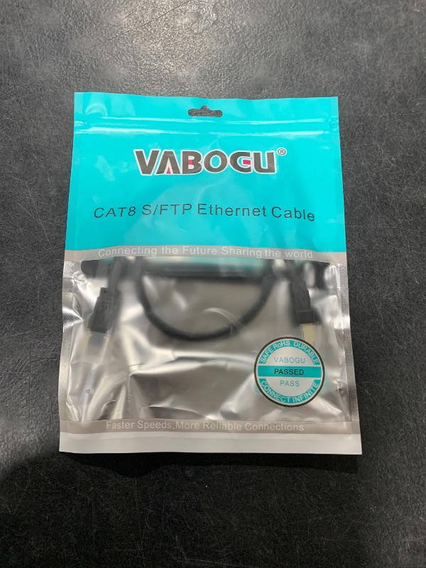 Photo 1 of Cat 8 Ethernet Cable, 1.5Ft 3Ft 6Ft 10Ft 15Ft 20Ft 30Ft 40Ft 50Ft 60Ft 100Ft Heavy Duty High Speed Internet Network Cable, Professional LAN Cable Shielded in Wall, Indoor&Outdoor