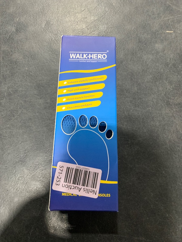 Photo 1 of Plantar Fasciitis Feet Insoles Arch Supports Orthotics Inserts Relieve Flat Feet, High Arch (Mens 6-6 1/2 | Womens 8-8 1/2)