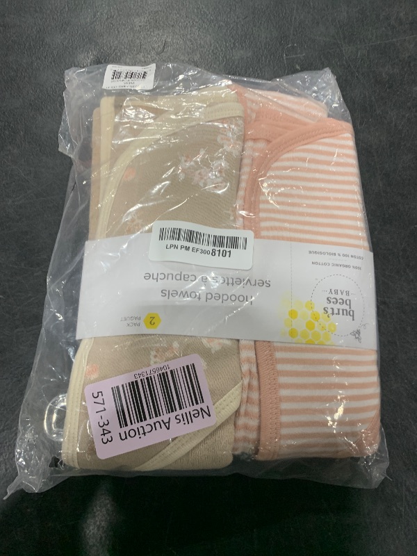 Photo 1 of Burt's Bees Baby Hooded Towels, Absorbent Knit Terry, Super Soft Single Ply, 100% Organic Cotton