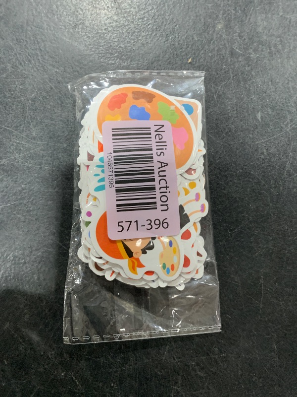 Photo 1 of 100 Pack Art Painting Stickers, Artistic Painting Party Favors Gifts, Birthday Decorations Gifts