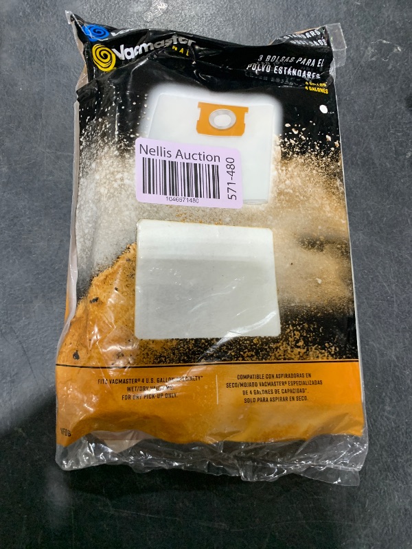 Photo 1 of Vacmaster 4 Gallon Dust Bag, 3 Pack, VFDB