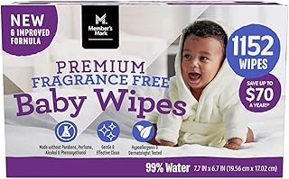 Photo 1 of Member Mark Premium Fragrance-Free Baby Wipes (1152 Count), 19.6 pounds, 1152.0 Count