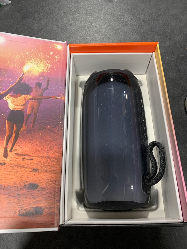 Photo 1 of JBL Pulse 5 Portable Bluetooth Speaker with Dazzling Light Show - Black (Renewed)