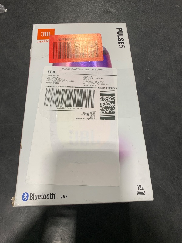 Photo 1 of JBL Pulse 5 Portable Bluetooth Speaker with Dazzling Light Show - Black (Renewed)