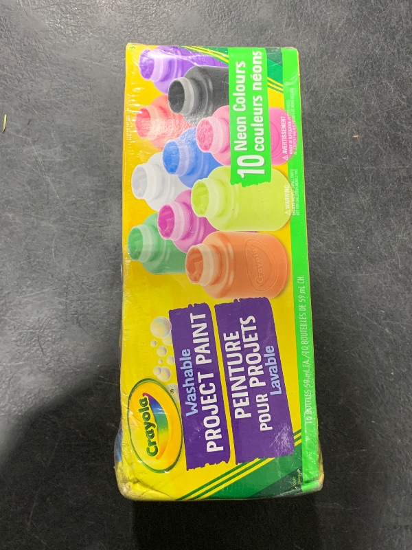 Photo 1 of 10-color Neon Washable Kids Paint (Set of 10)