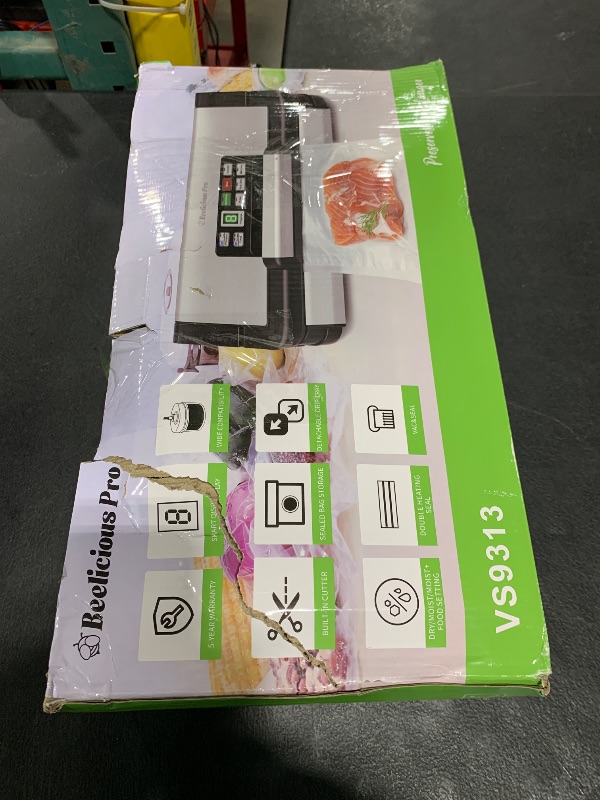Photo 1 of Precision Vacuum Sealer Machine, 2X Seal&130W Commercial Full Automatic Food Sealer, Powerful Food Preservation System with Handle,Built-in Cutter&Bags Storage&Hose,2 Bags Rolls,Stainless Steel