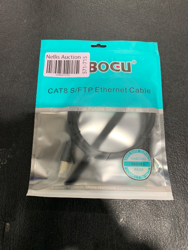 Photo 1 of Vabogu Cat 8 Ethernet Cable, 3ft Heavy Duty High Speed Internet Network Cable, 26AWG, 2000Mhz 40Gbps with Gold Plated RJ45 Connectors, Shielded for Indoor & Outdoor Use