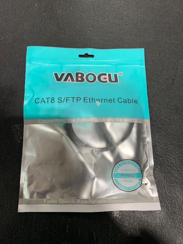 Photo 1 of Cat 8 Ethernet Cable, 1.5Ft 3Ft 6Ft 10Ft 15Ft 20Ft 30Ft 40Ft 50Ft 60Ft 100Ft Heavy Duty High Speed Internet Network Cable, Professional LAN Cable Shielded in Wall, Indoor&Outdoor