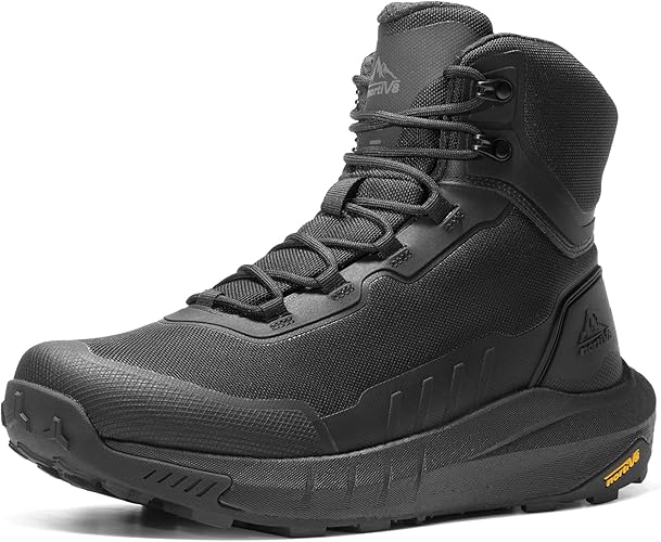 Photo 1 of NORTIV 8 Men's Tactical Hiking Boot Lightweight Cushion Sole Boots for Work All Day Side Zipper Motorcycle Combat Military Boot Arch Support 8 Inches Terrascope