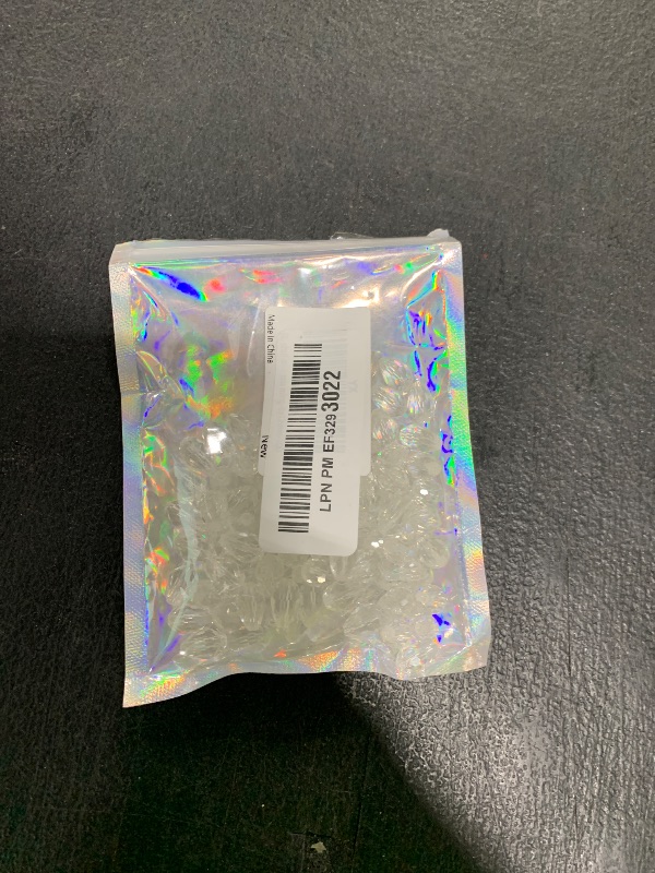 Photo 1 of YUEXIGO 100pcs 8x12mm Teardrop Crystal Glass Beads for Jewelry Making, Faceted Vertical Hole Teardrop Glass Spacer Beads for Wind Chimes Bracelet Earring Necklace DIY Craft(Transparent)