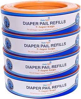 Photo 1 of Compatible with Diaper Genie Pails, 4-Pack, 1300count