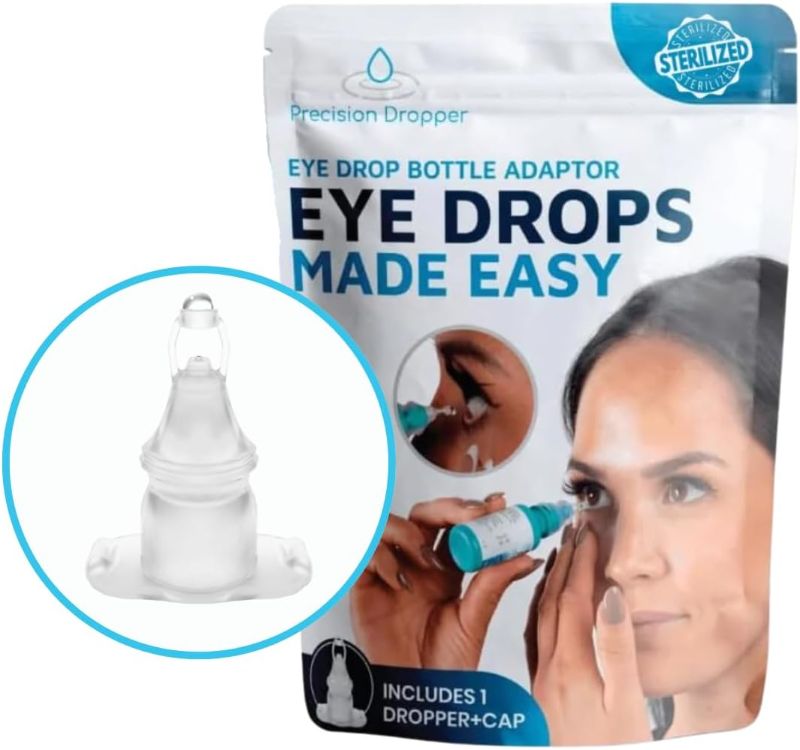 Photo 1 of Eye Drop Assist Device – Mess-Free Eyedrop – No Head Tilt, Less Flinching, and Comfortable use - Compatible with Most Bottles - Eyedropper Dispenser 