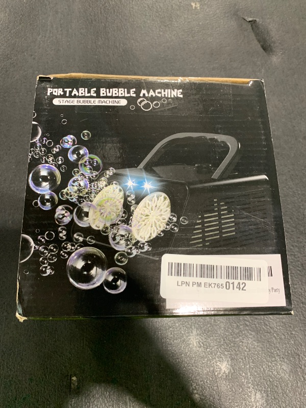 Photo 1 of SHCKE Automatic Bubble Machine Upgrade Bubble Blower with 2 Fans,Plug in or Battery Operated Portable Bubble Maker,20000+ Bubbles Per Minute Bubbles for Outdoor Wedding Birthday Party