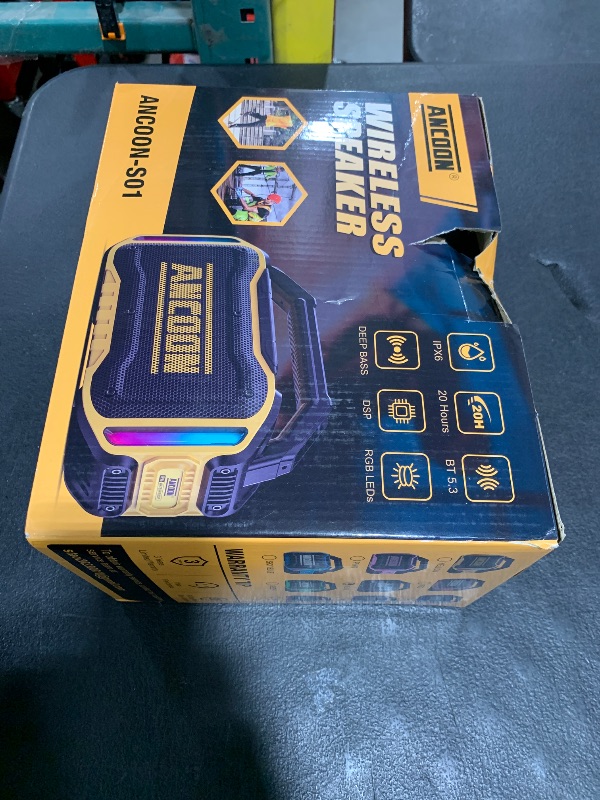 Photo 1 of Speakers Bluetooth Wireless: 80W(Peak) Loud Speaker with Bass, 20H Playtime, IPX6 Waterproof, Large Jobsite Speakers for Work, Outdoor, Workshop, Garage, Portable Speaker with Subwoofer&TWS