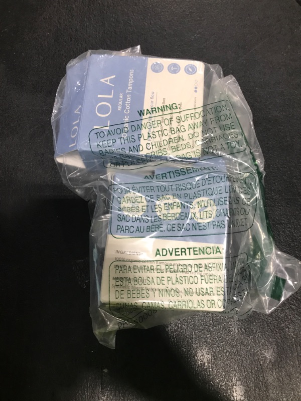 Photo 1 of LOLA Organic Cotton Tampons, 16ct - Tampons 8 Regular & 8 Super, Period Feminine Hygiene Products, HSA FSA Approved Products Feminine Care