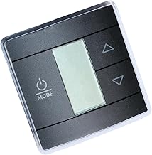 Photo 1 of 3316250.712 RV Single Zone Wall Thermostat - Used for Cool/Heat/Furnace Control, Black 3-Wire- Replacement for RV/Camper Air Conditioners