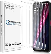 Photo 1 of Orzero (4 Pack) Tempered Glass Screen Protector Compatible for T-Mobile REVVL 6x Pro 5G / REVVL 6 Pro 5G 6.82 inch, Protector De Pantalla 2.5D Arc Edges 9H HD Bubble-FREE