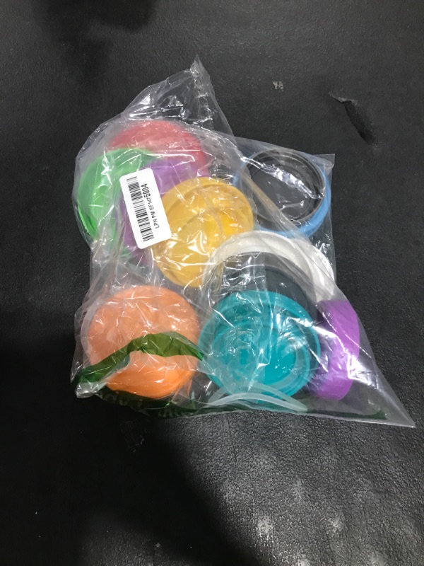 Photo 1 of Bedgeta 18 Pack 9 Wide Mouth & 9 Regular Mouth Mason Jar Lids with Silicone Rings,Thickened Leak-proof Lids Fit Ball,Kerr and More, 18 Color Plastic Lids, 86mm &70mm Plastic Mason Jar Lids