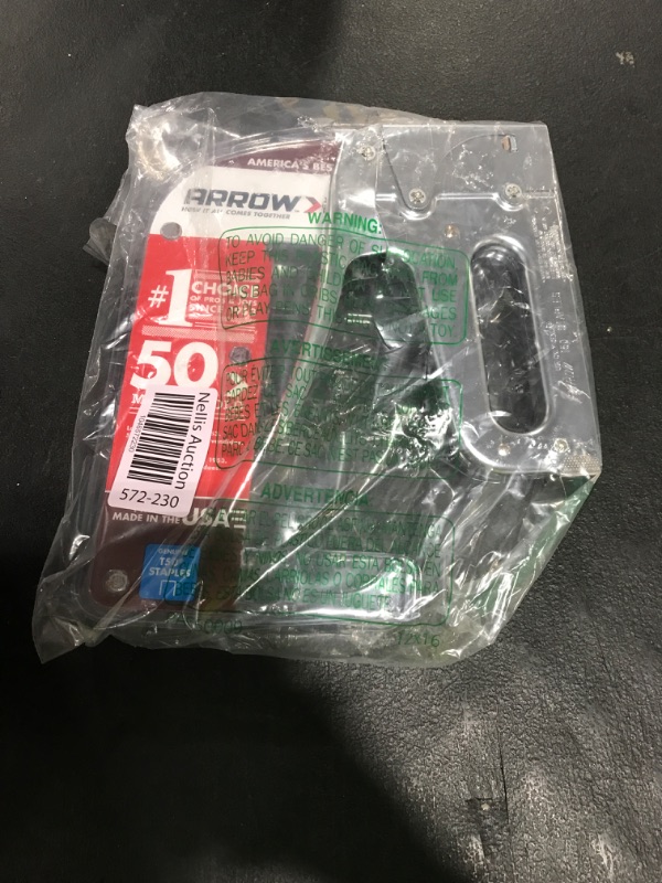 Photo 1 of Arrow T50 Heavy Duty Staple Gun for Upholstery, Wood, Crafts, DIY and Professional Uses, Manual Stapler Uses 1/4”, 5/16”, 3/8", 1/2", or 9/16” Staples