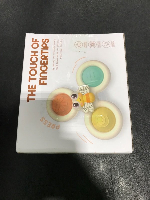 Photo 1 of 3PCS Suction Cup Spinner Toys for 1 2 Year Old Boys Spinning Toys Baby Toys 12-18 Months Sensory Toys for Toddlers 1-3 First Birthday Baby Gifts for 1 Year Old Girls