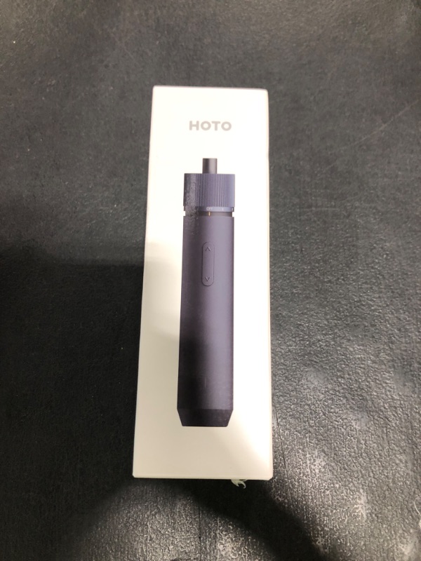 Photo 1 of HOTO Electric Screwdriver Rechargeable, 3.6V Cordless Screwdriver Set USB-C, 3 Torque Settings, 1500mAh Battery, LED Light & 12 S2 Metal Bits for Furniture/Electrical Repairs