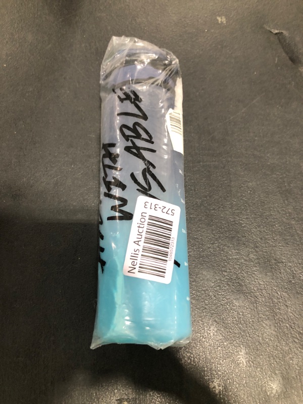 Photo 1 of Fullware 32 oz Water Bottle with Straw & Time Marker, Reusable Plastic Leak Proof Water Bottle for Travel Sports Gym Hiking