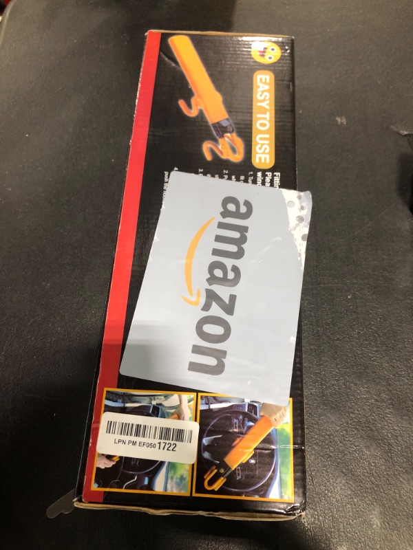 Photo 1 of Tevlaphee Steering Wheel Lock - Heavy Duty Antitheft Device and Car Security Lock with Adjustable Locking and 3 Keys - Great Vehicle and Truck Deterrent (Yellow)