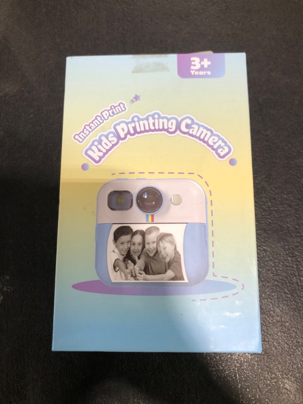 Photo 1 of Instant Print Camera for Kids, Toddler 1080P Toys Printable Selfie Cameras, Christmas Birthday Gifts for Girls Boys Age 3-10 with 3 Roller Photo Paper(Blue)