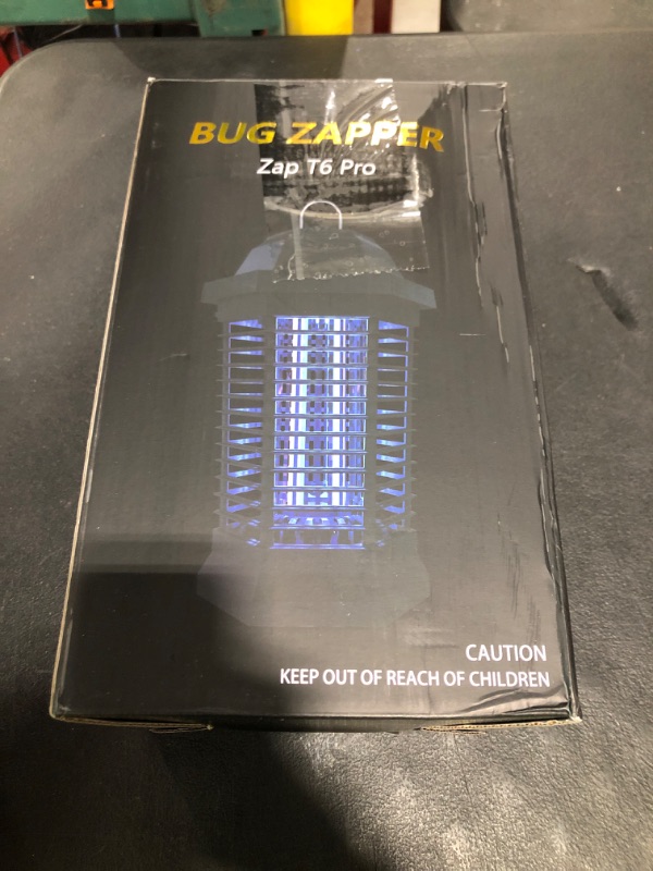 Photo 1 of GOOTOP Bug Zapper Outdoor, Mosquito Zapper, Electric Fly Zapper, Mosquito Killer, Fly Traps, 3 Prong Plug, Flying Insects Zapper Indoor Outdoor 90-130V, 4200V, ABS Plastic Outer (Black)