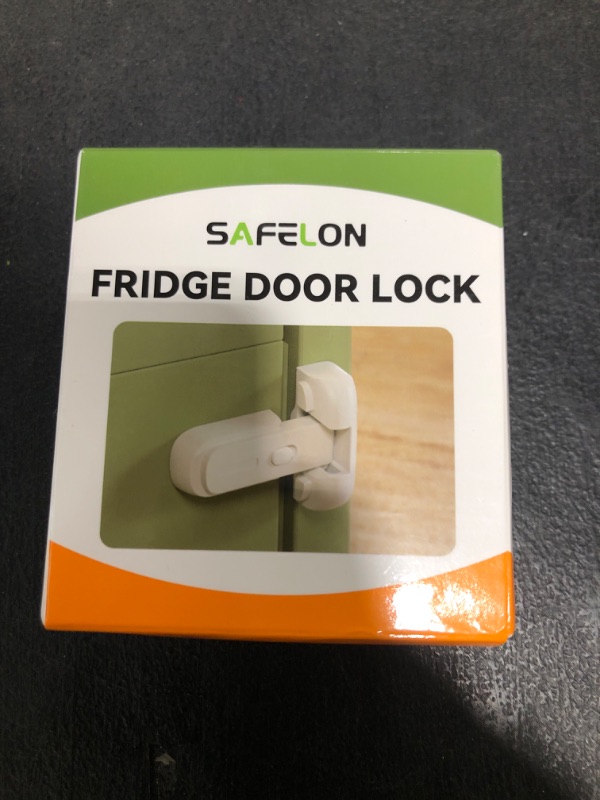 Photo 1 of SAFELON 2 Pcs Baby Safety Fridge Lock, Child Proof Refrigerator Freezer Door Lock, Protect Refrigerators with Damaged Sealing Strips (White)