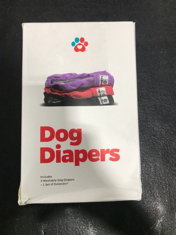 Photo 1 of Pet Parents® Washable Dog Diapers (3pack) + Extendrs® of Durable Doggie Diapers, Premium Dog Diapers Female (Small, Princess)
