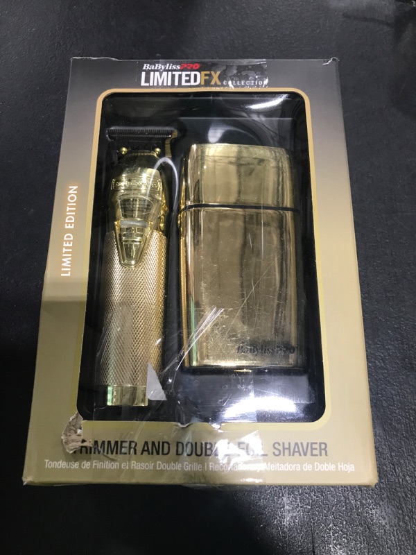 Photo 1 of BaBylissPRO LIMITEDFX Trimmer and Shaver Prepack - Gold