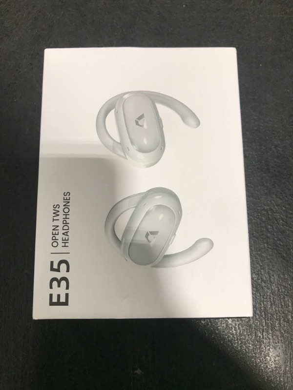 Photo 1 of 1Mii Open Ear Headphones, Wireless Sports Earbuds 60 Hours Long Playtime with Charging Case, Snug Fit Bluetooth Earbuds with Rotatable Ear Hooks, IPX4 Waterproof (White&Orange)