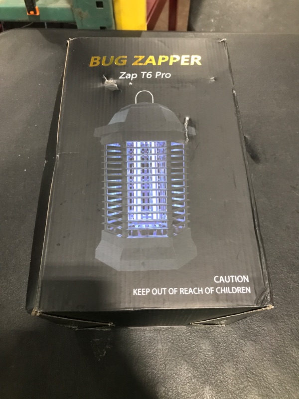 Photo 1 of GOOTOP Bug Zapper Outdoor, Mosquito Zapper, Electric Fly Zapper, Mosquito Killer, Fly Traps, 3 Prong Plug, Flying Insects Zapper Indoor Outdoor 90-130V, 4200V, ABS Plastic Outer (Black)