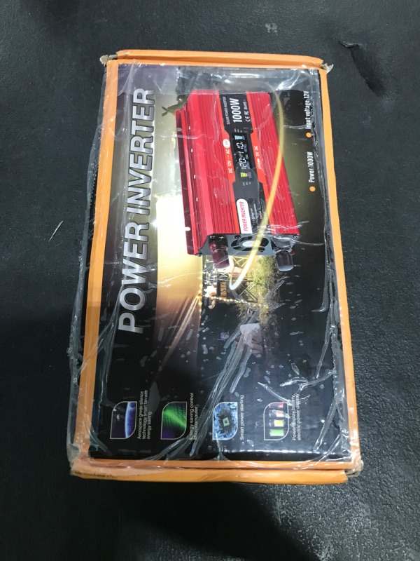 Photo 1 of NAOEDEAH Car Power Inverter 12v to 110v 1000W/2000W(Peak) Power Inverters for Vehicles Truck Home with Dual AC Outlets and 5V USB Charging Port inversor de corriente 12v a 110v (650W)