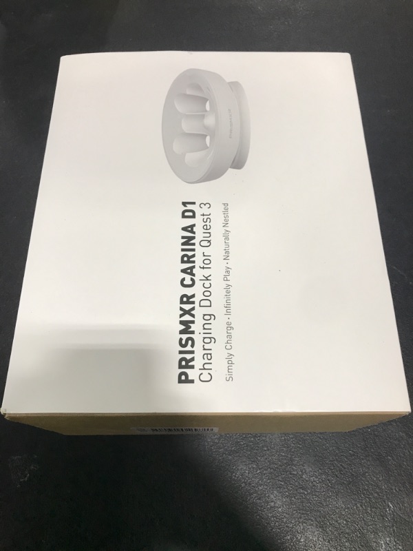 Photo 1 of PRISMXR Charging Dock Compatible with Meta Quest 3 Accessories Fast Charging Station for Oculus Quest 3 and Controllers with 2 Rechargeable Batteries (Carina D1)