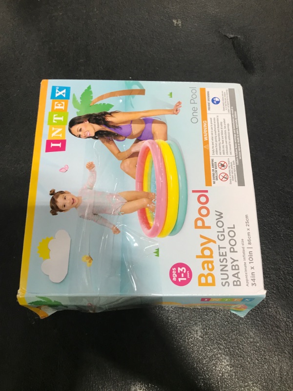 Photo 1 of Intex Sunset Glow Baby Pool (34 in x 10 in)