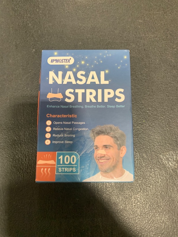 Photo 1 of 100Pcs Nasal Strips for Snoring, Extra Strength Nose Strips Breathing, Nose Tape for Sports and Sleep, Anti Snoring Strips Help Stop Snoring and Nasal Congestion Relief