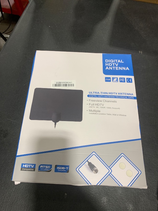 Photo 1 of TV Antenna Indoor Antenna for Smart TV for Long Range Reception and All Smart TVs HD Digital Antenna with Amplifier Signal Booster for Local Channels Supports 4K 1080p-18 ft Coax Cable/AC Adapter