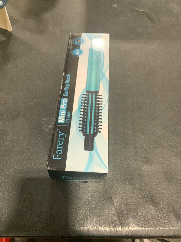 Photo 1 of FARERY Mini Thermal Brush 3 Temperature Adjustable, 3/4 Inch Travel Curling Iron for Short Hair, Heated Round Brush for Touch-ups and Small Curls, Lightweight Curling Wand for Thin Hair, Dual Voltage