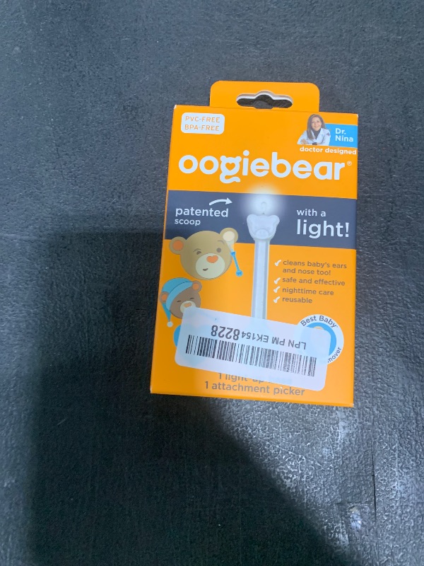 Photo 1 of oogiebear Brite - Baby Nose Cleaner and Ear Wax Removal Tool. Baby Gadget with Nighttime LED Light. Safe Snot Booger Picker for Newborns, Infants & Toddlers