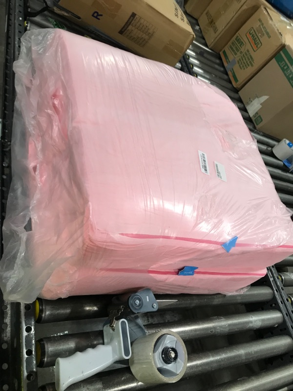 Photo 1 of JKMAX 2 Pcs High Density Foam Floor Pillow - Upgraded Large Pillows Seating for Adults - Outdoor Floor Cushion with Soft Tufted Cover - Yoga Pillows for Sitting On Floor - 22 Inch Pink