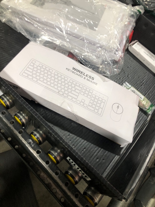 Photo 1 of Wireless Keyboard and Mouse, Trueque Silent 2.4GHz Cordless Full Size USB Mouse Combo, Long Battery Life, Lag-Free for Computer, Laptop, PC, Windows, Mac, Chrome OS (Black)
