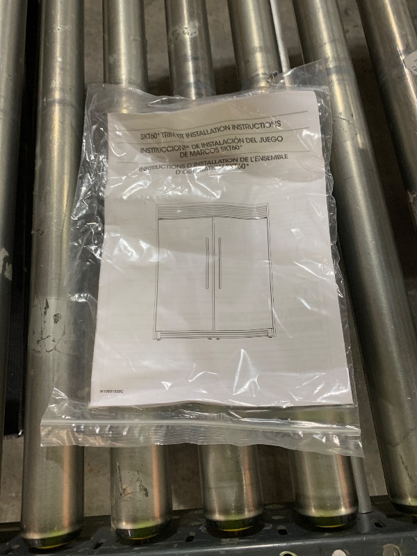 Photo 1 of Whirlpool SKT60M Genuine OEM Sidekick Trim Kit For Full-Refrigerator and Up-Right Freezer – Replaces