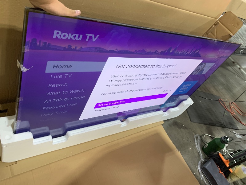 Photo 1 of Roku Smart TV – 75-Inch Plus Series 4K QLED RokuTV with Roku Voice Remote Pro, Dolby Vision, Striking 4K Resolution, Automatic Brightness, & Seamless Streaming – Live Local News & Sports