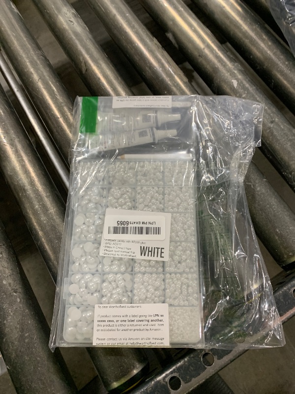 Photo 1 of 10000Pcs White Flatback Pearls with B7000 Glue Kit, Assorted 2/3/4/5/6/8/10mm Round Half Dome Pearls, Flat Back Fake Beads for Craft, Crafting, Shoes, Nails, Decorations, Clothes, DIY