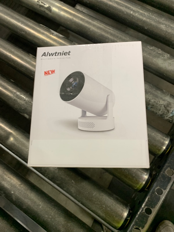 Photo 1 of Mini Projector 4K Support, Portable Smart Projector with WiFi 6 and Bluetooth 5.4, 5w Soundbase Speaker, Auto Keystone 180° Rotatable, 8000 Lumens, Home Bedroom Movie Proyector HY300Pro+