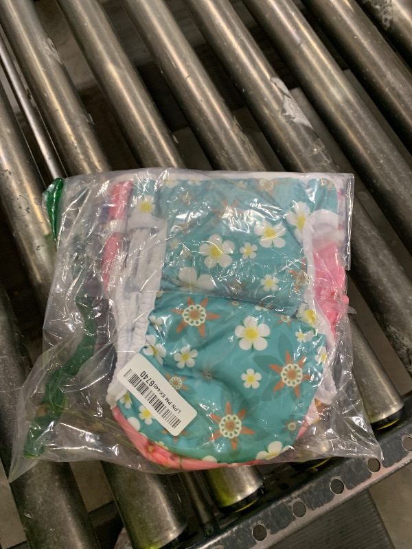 Photo 1 of Pet Soft Washable Female Diapers (3 Pack) Female Dog Diapers, Comfort Reusable Doggy Diaper for Girl Dog in Period Heat (Cute Flower, L)