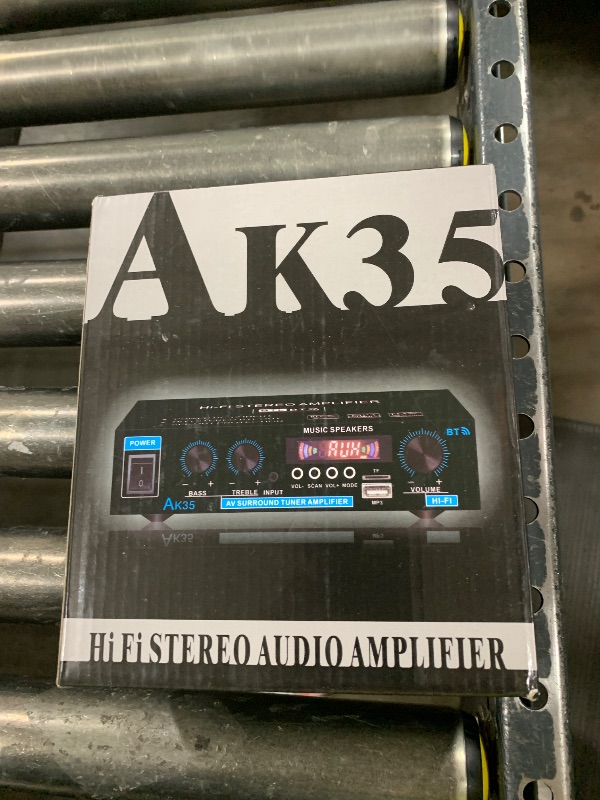 Photo 1 of Daakro AK35 200W Dual Channel Bluetooth 5.0 Stereo Audio Amplifier Receiver, with USB, SD Card Input, Bass & Treble Control, Wide Compatibility