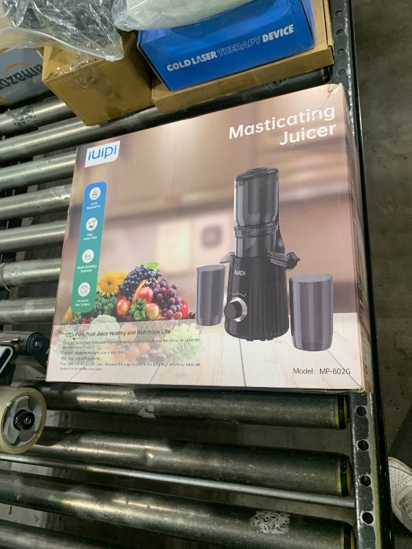 Photo 1 of Cold Press Juicer, Slow Masticating Juicer Machines for Whole Vegetable and Fruit, 4.3" Feed Chute, BPA Free, Easy Clean Juice Extractor Machine to Unlock Fresh & Nutritious Juices (Black)